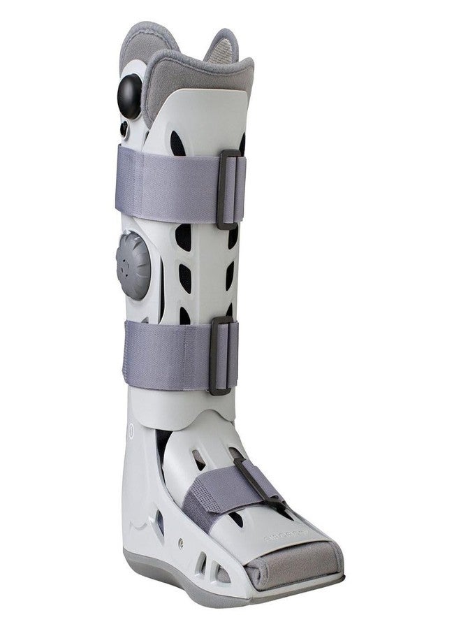 Aircast AirSelect Elite Universal Fit Walker Brace and Walking Boot with Overlapping Duplex Air Cells Lining (Large, Gray) - Image 1